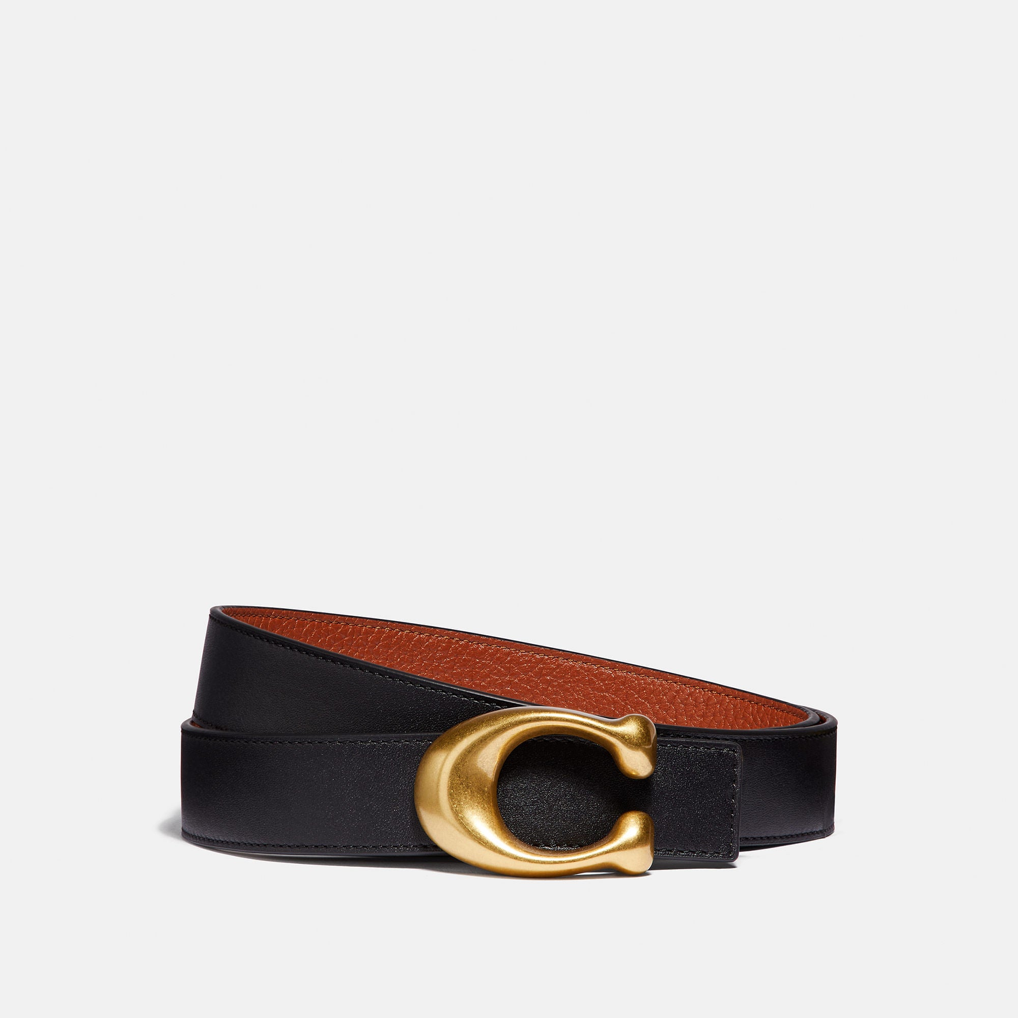 Cinturón Coach 32Mm Con Hebilla C