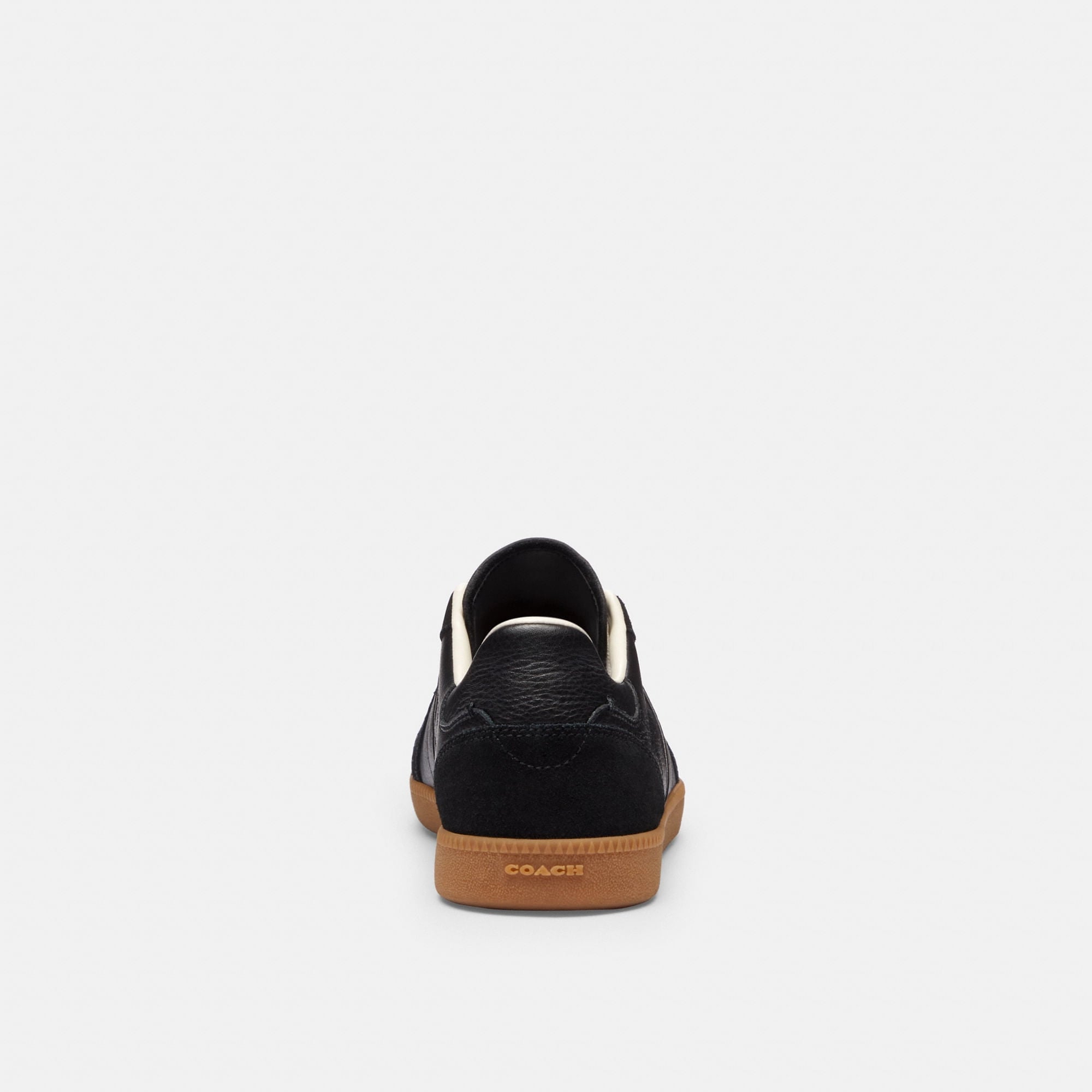 Tenis Ellis Piel y Gamuza Negro Mujer