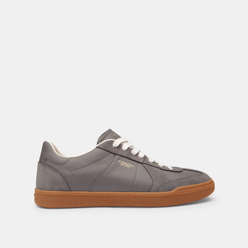 Tenis Ellis Piel y Gamuza Gris Mujer