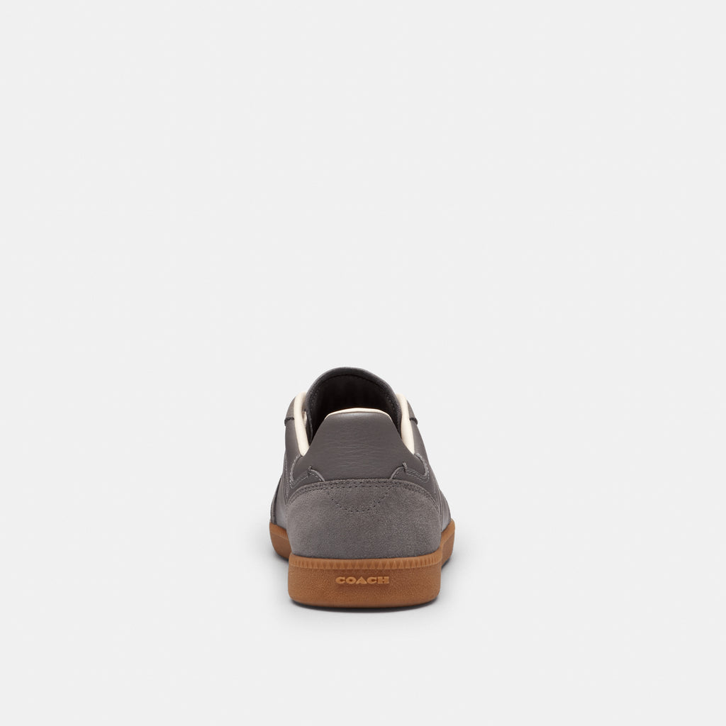 Tenis Ellis Piel y Gamuza Gris Mujer