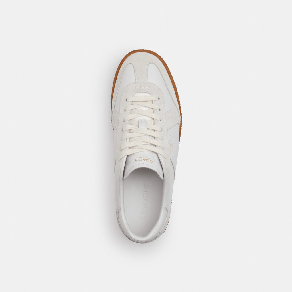 Tenis Ellis Piel y Gamuza Blanco Mujer