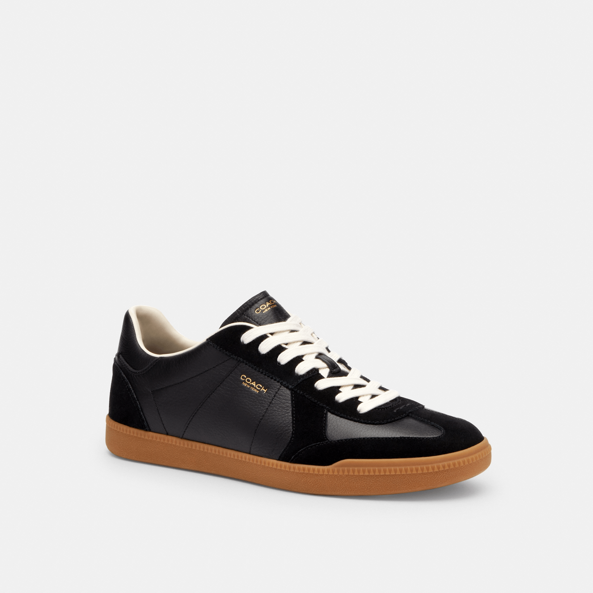 Tenis Ellis Piel y Gamuza Negro Hombre