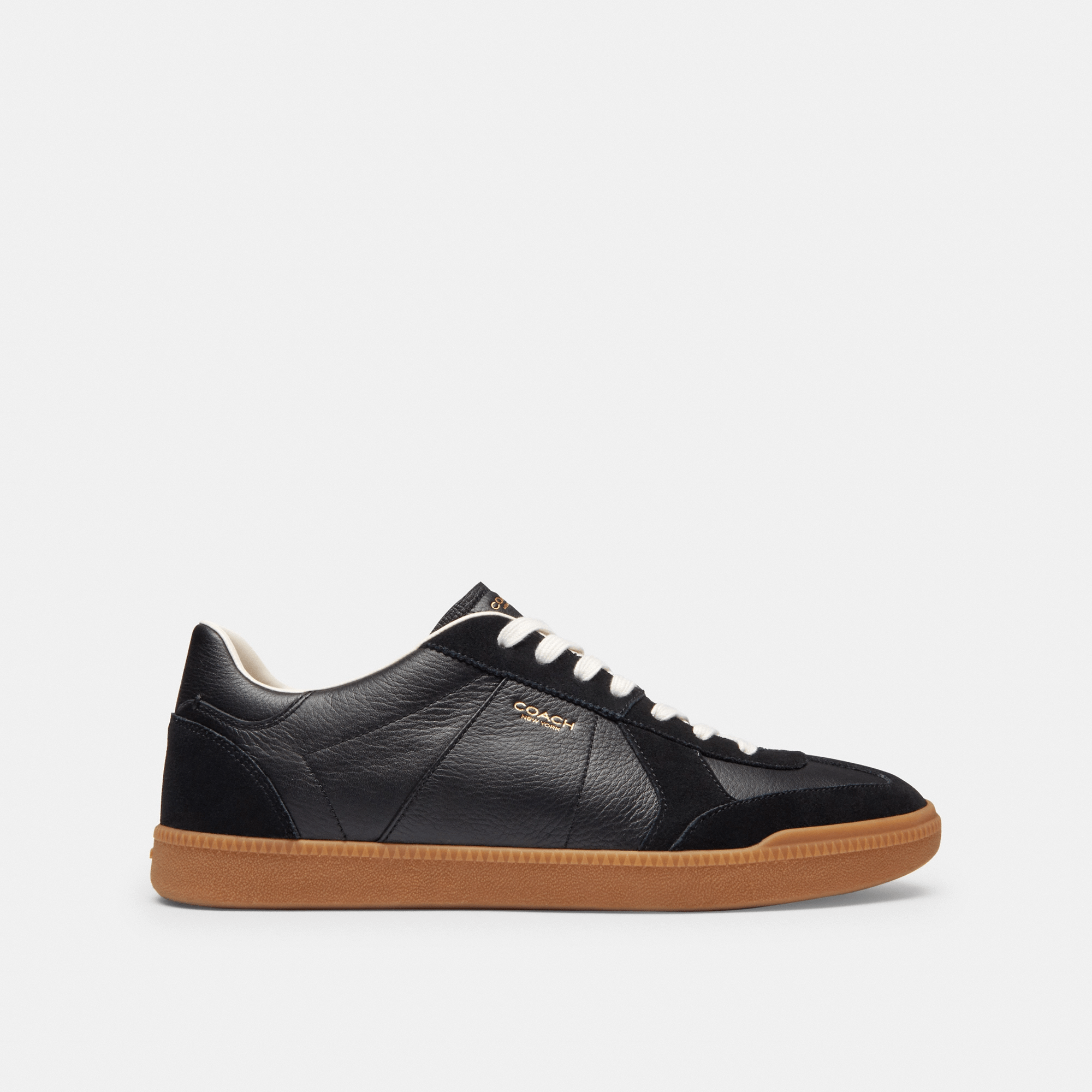 Tenis Ellis Piel y Gamuza Negro Hombre