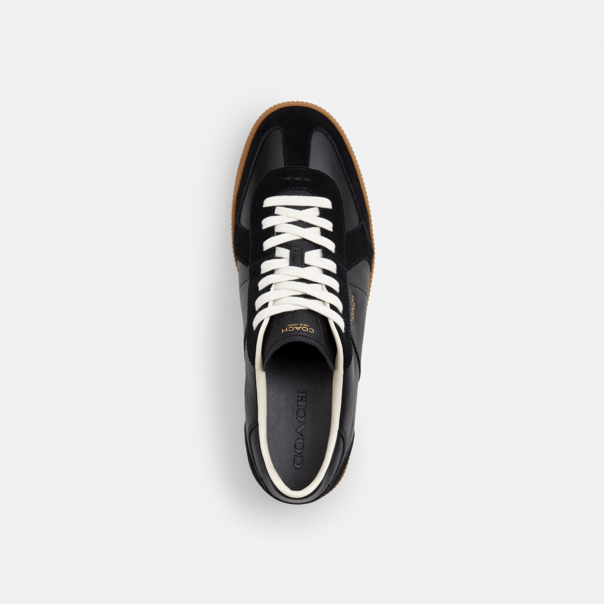 Tenis Ellis Piel y Gamuza Negro Hombre