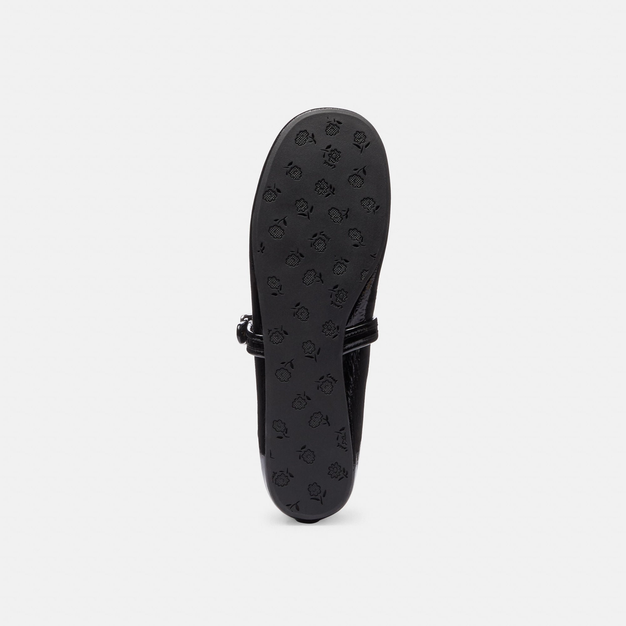 Flats Sculpted C Charol Negro Mujer