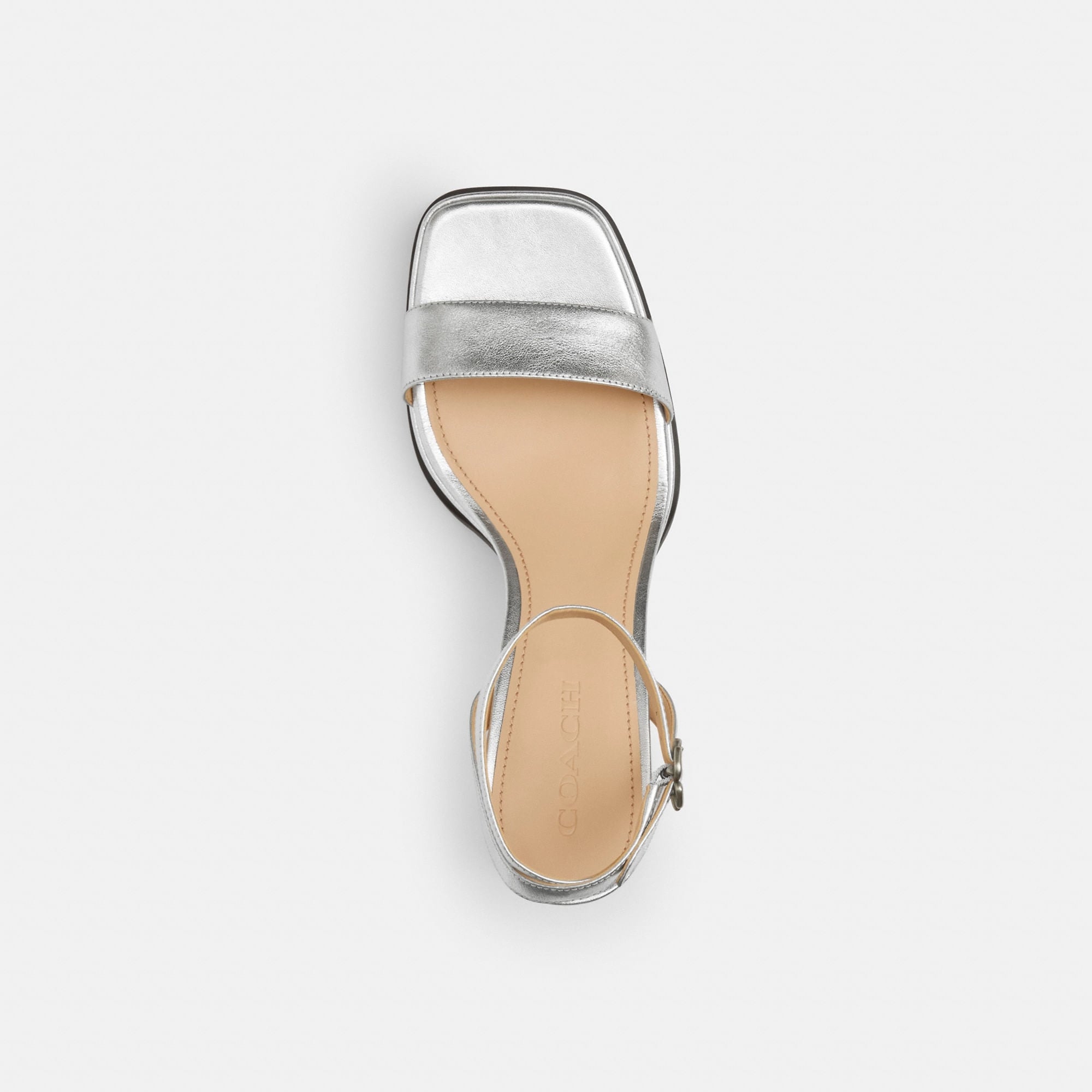 Sandalias Tea Rose Piel Plata Mujer