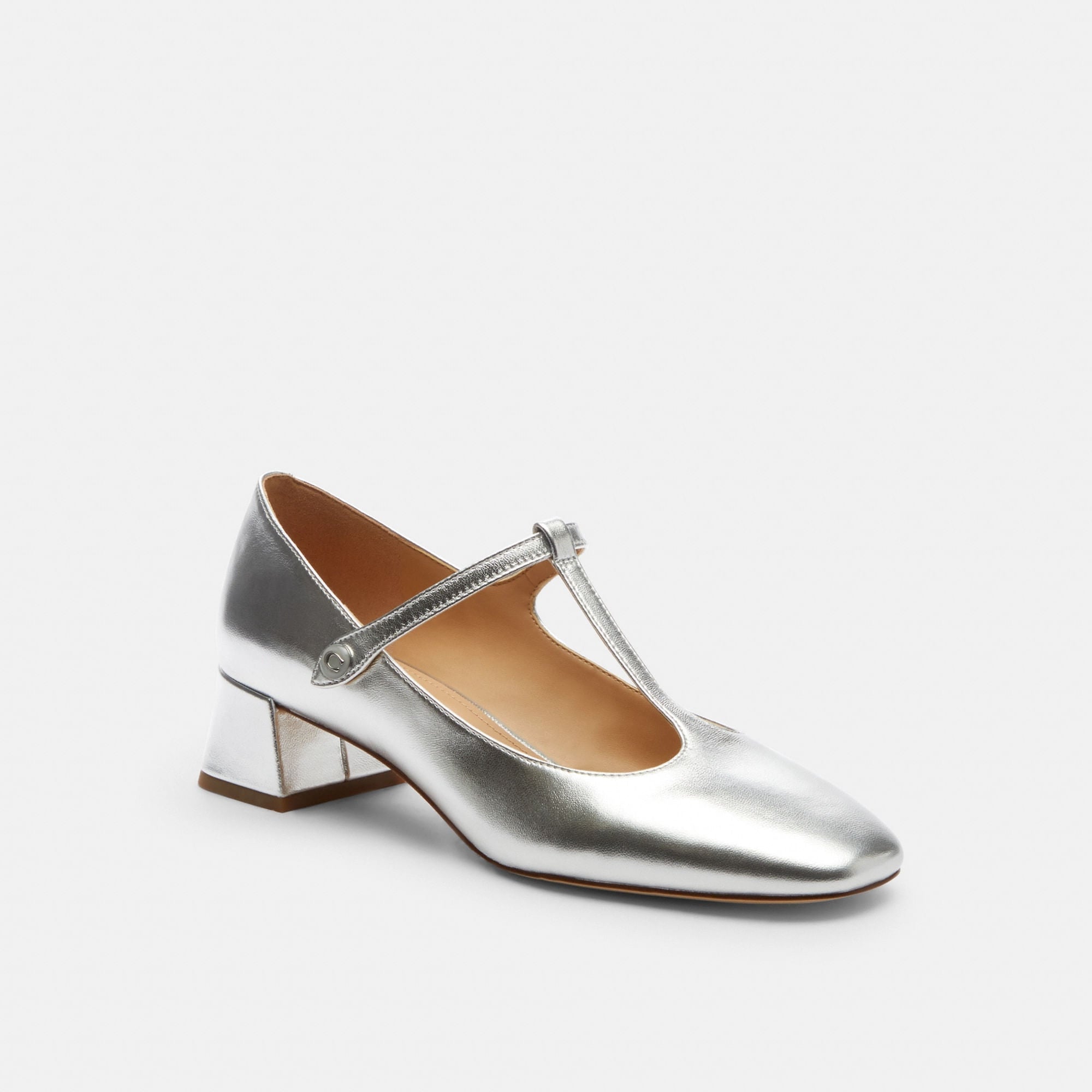 Flats Angelina Piel Plata Mujer