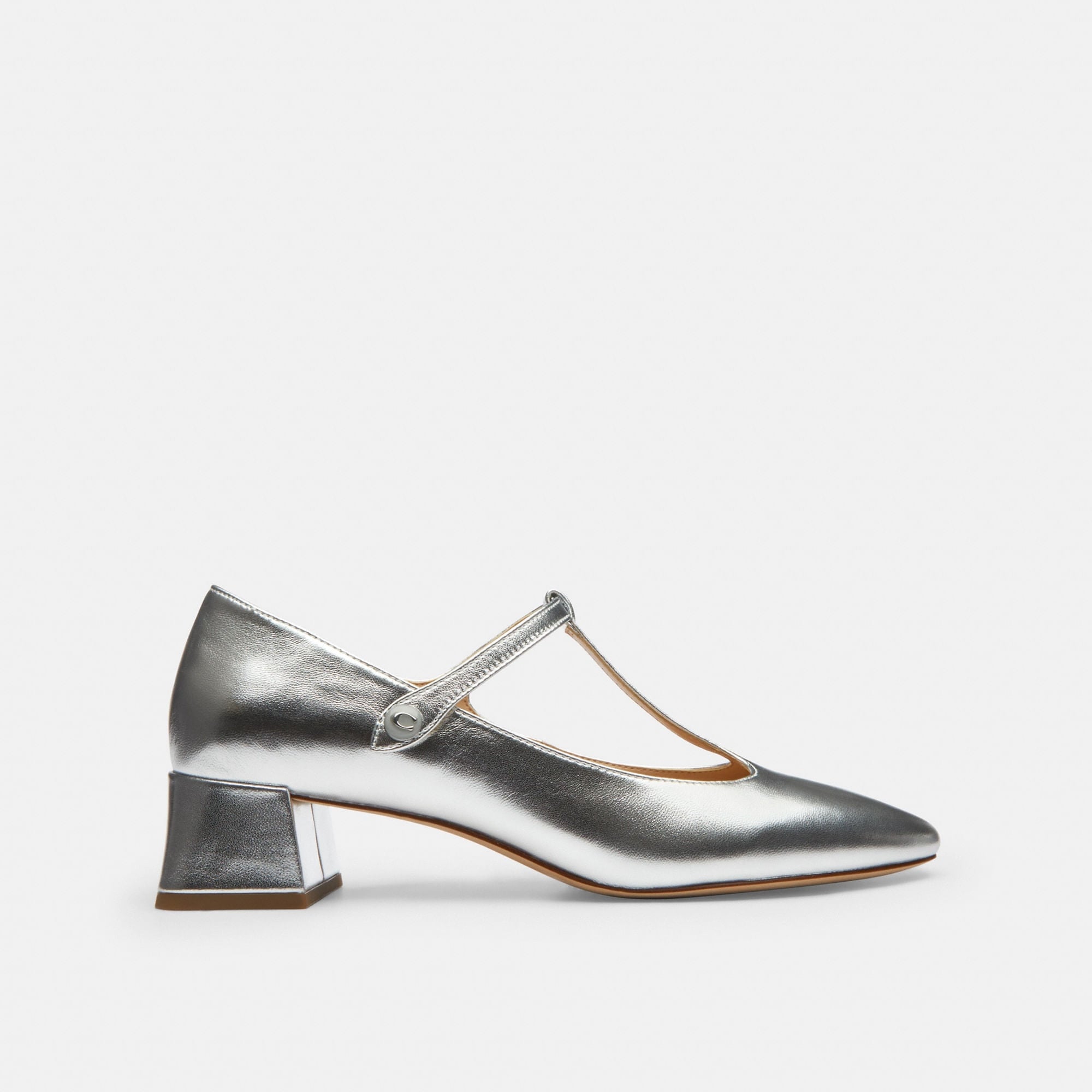 Flats Angelina Piel Plata Mujer