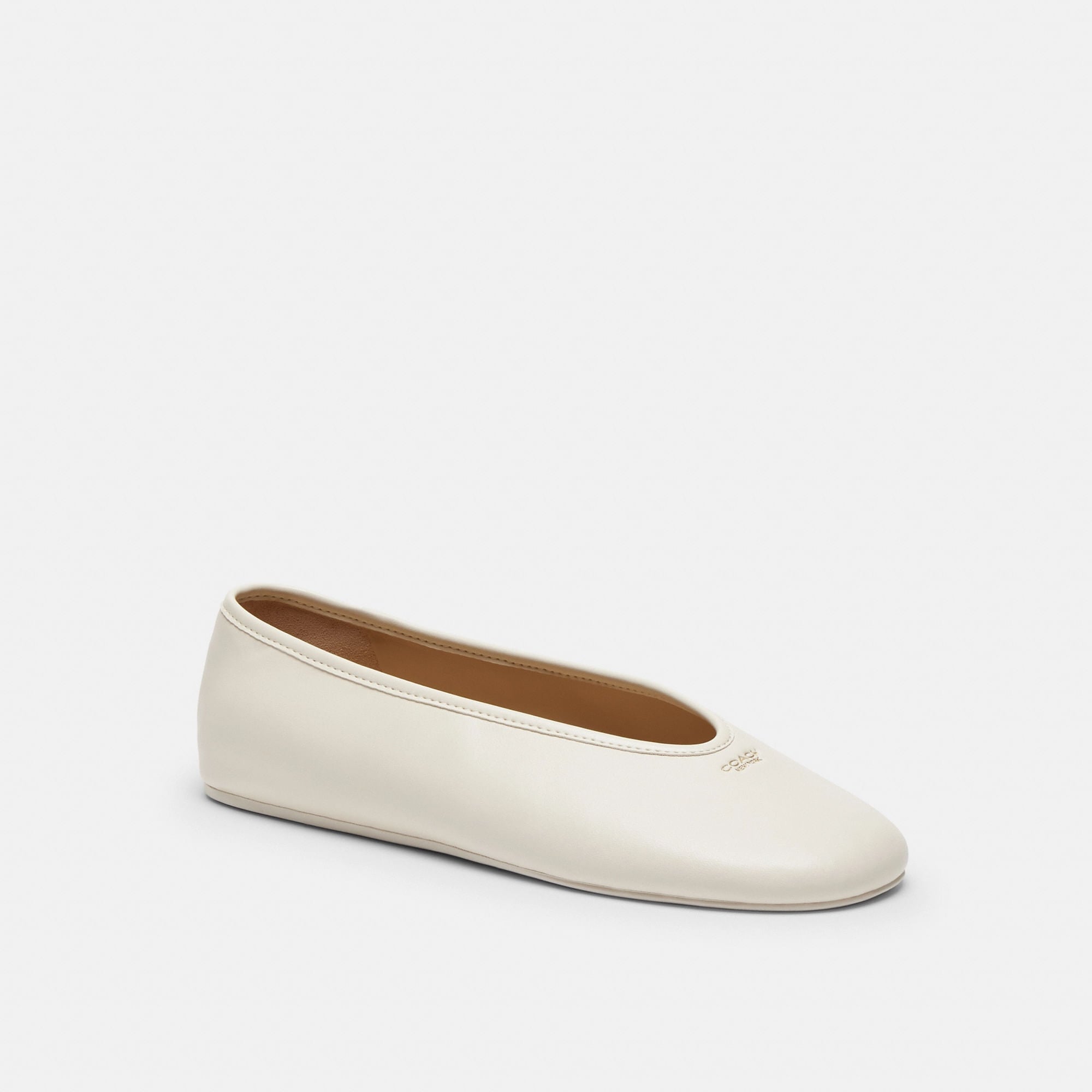 Flats Houston Piel Blanco Mujer