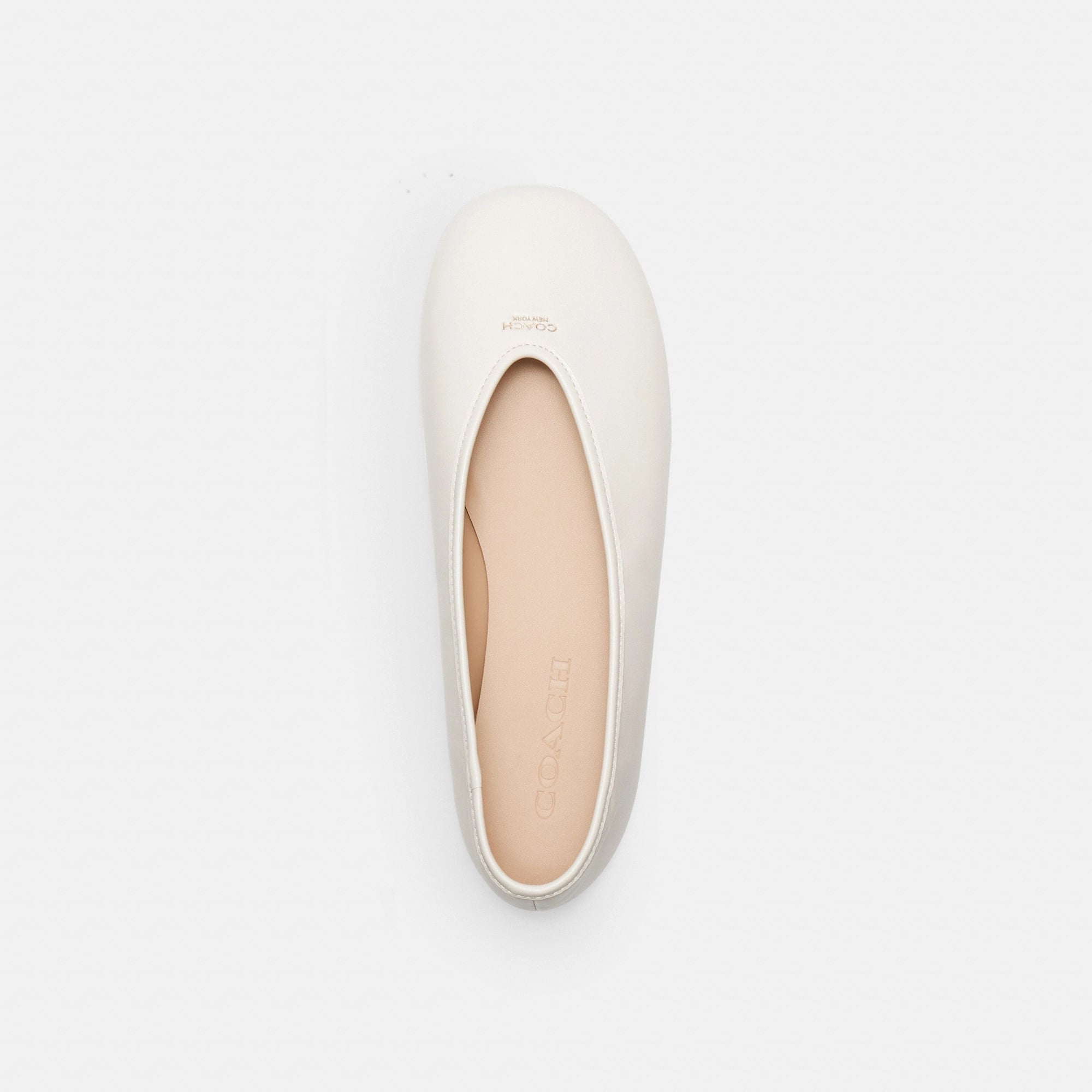 Flats Houston Piel Blanco Mujer