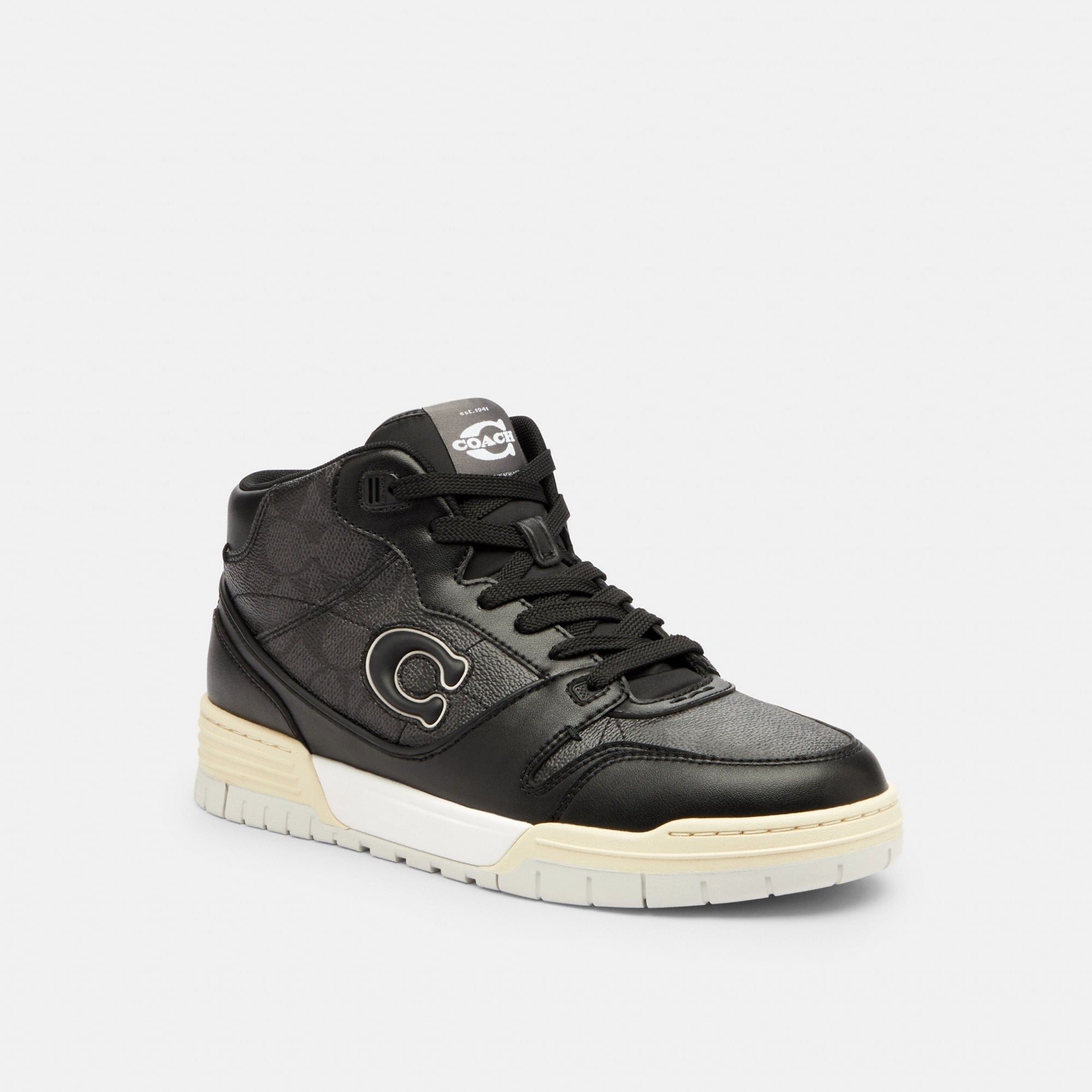 Tenis Soho Mid Top Piel Negro Mujer