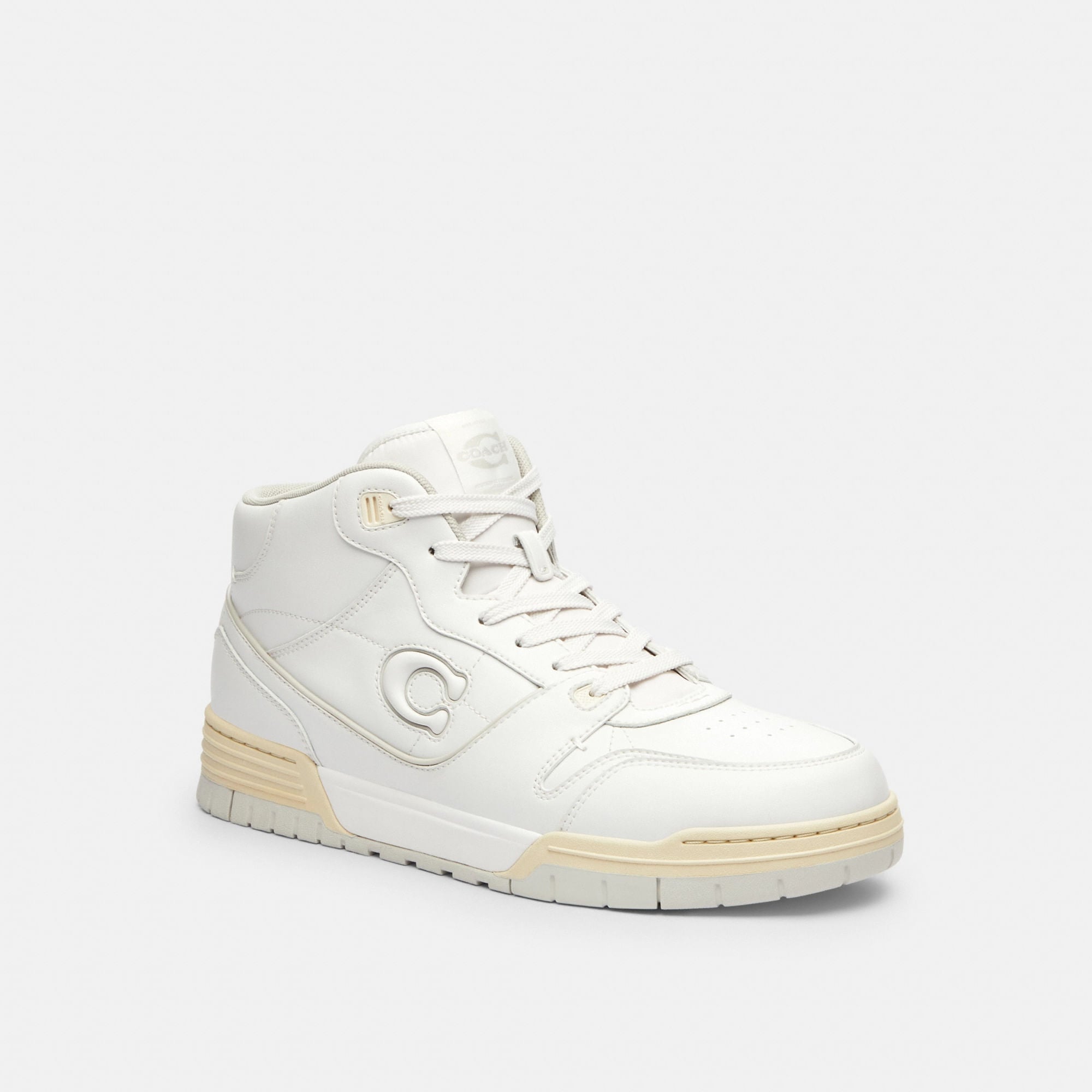 Tenis Soho Mid Top Piel Blanco Hombre