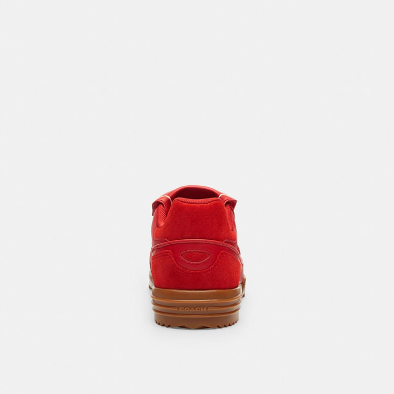 Tenis Match Piel Rojo Mujer