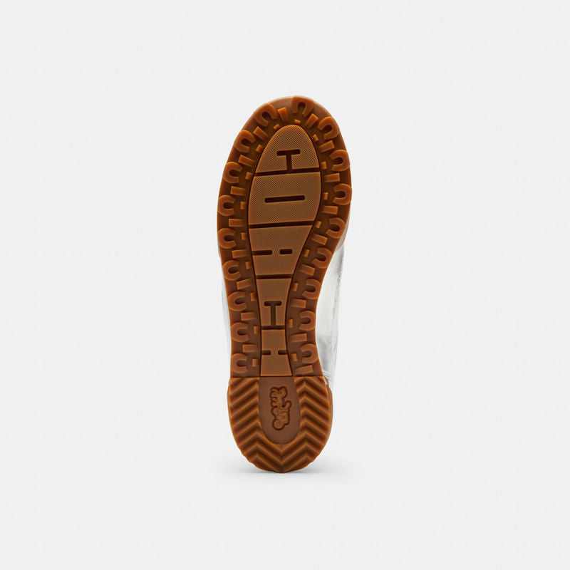 Tenis Match Piel Plateado Mujer