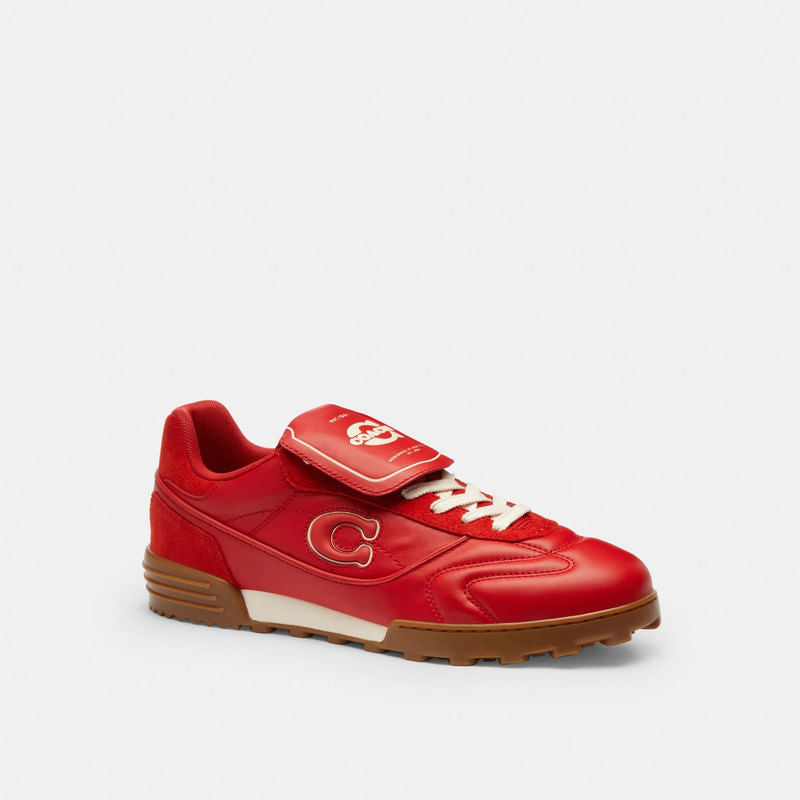 Tenis Match Piel Rojo Hombre