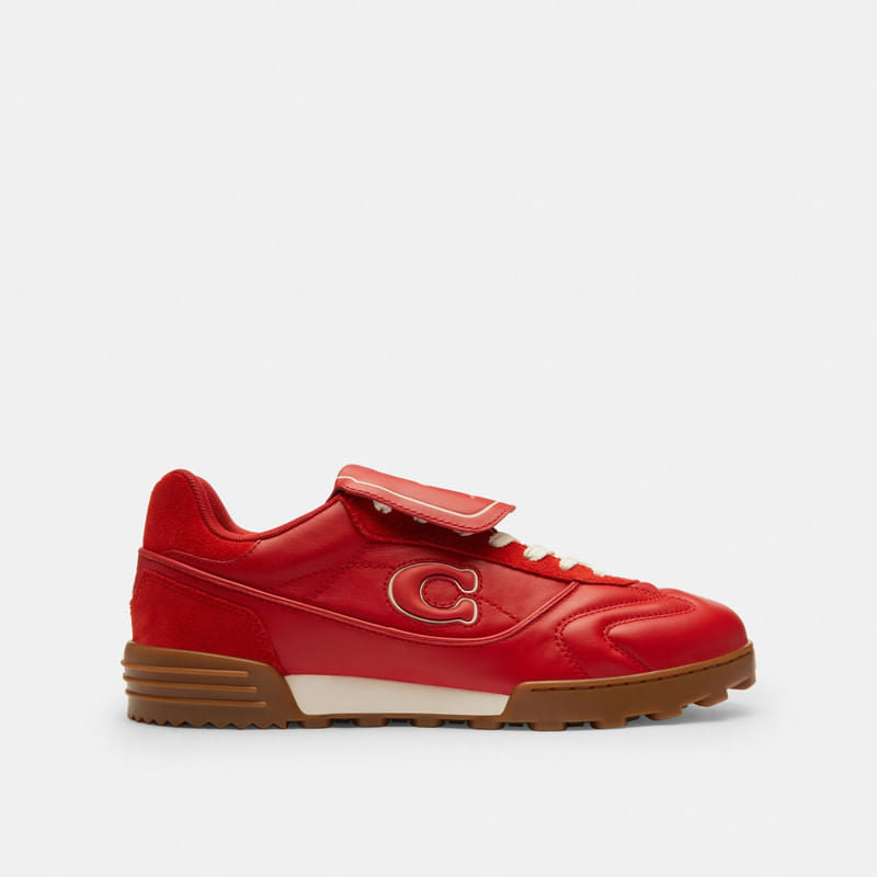 Tenis Match Piel Rojo Hombre