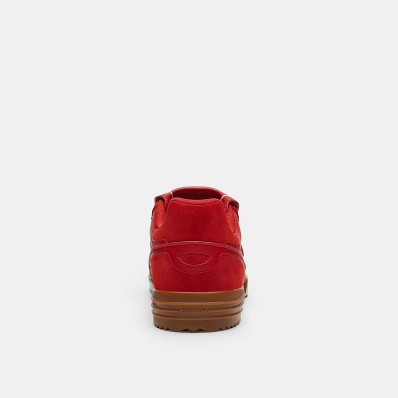 Tenis Match Piel Rojo Hombre