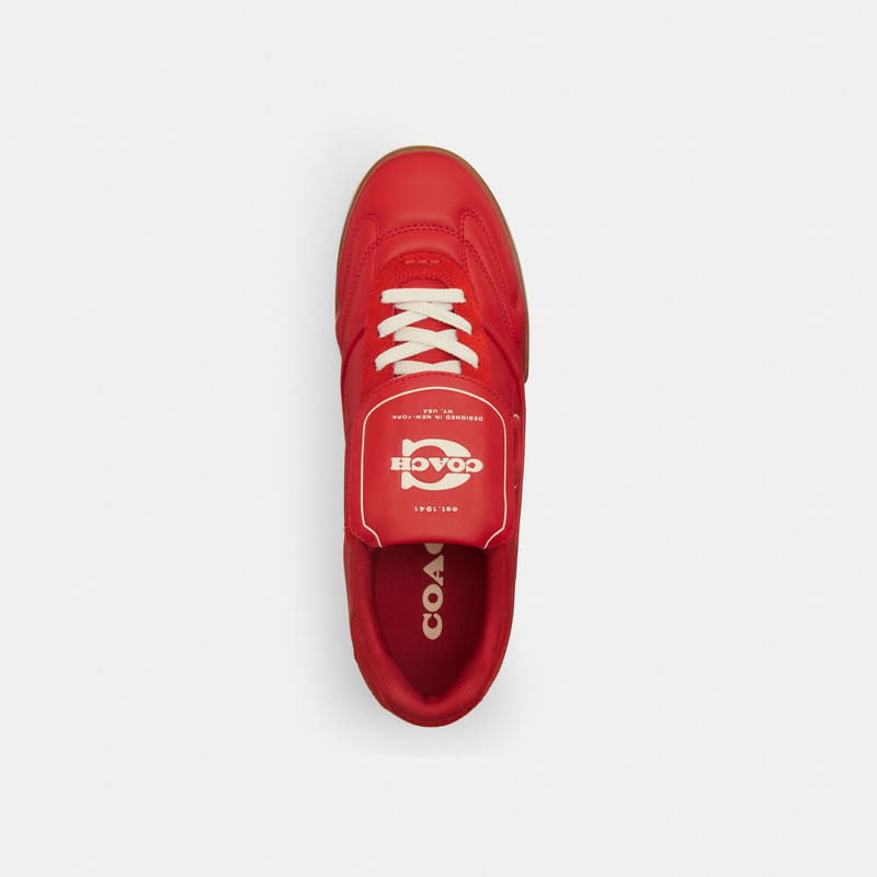 Tenis Match Piel Rojo Hombre