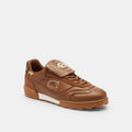 Tenis Match Piel Café Hombre