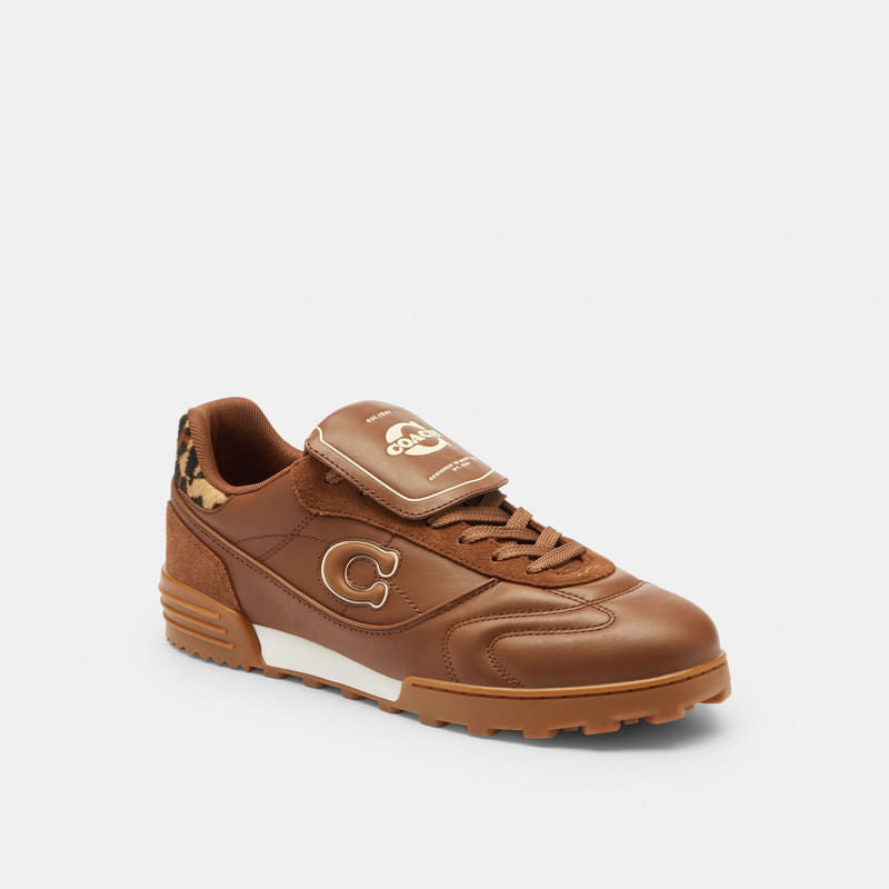 Tenis Match Piel Café Hombre