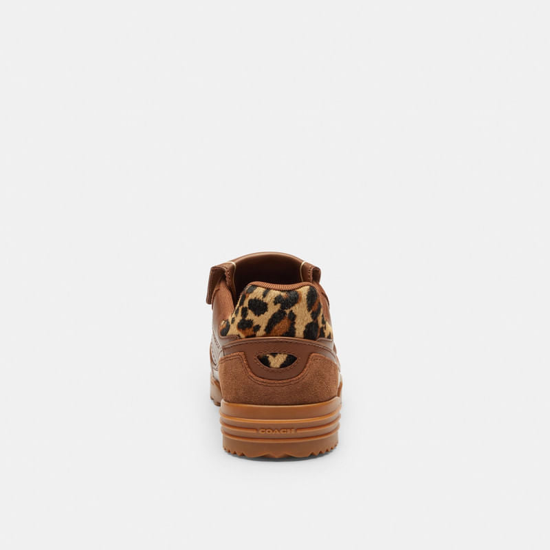 Tenis Match Piel Café Hombre