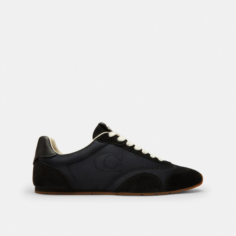 Tenis Flat Gamuza Negro Mujer