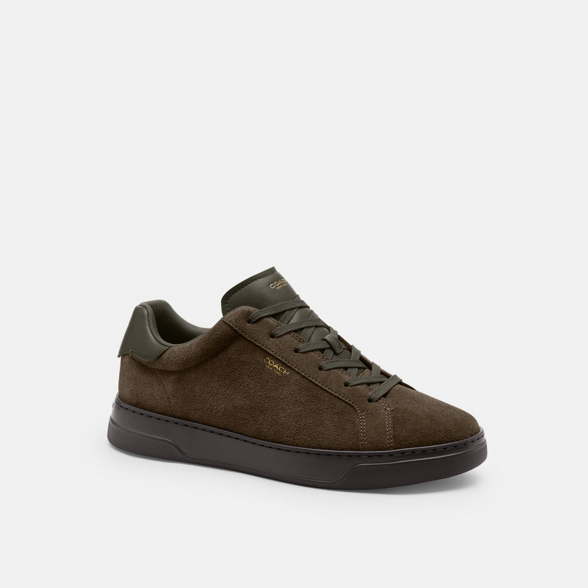 Tenis High Line Gamuza Verde Olivo Hombre