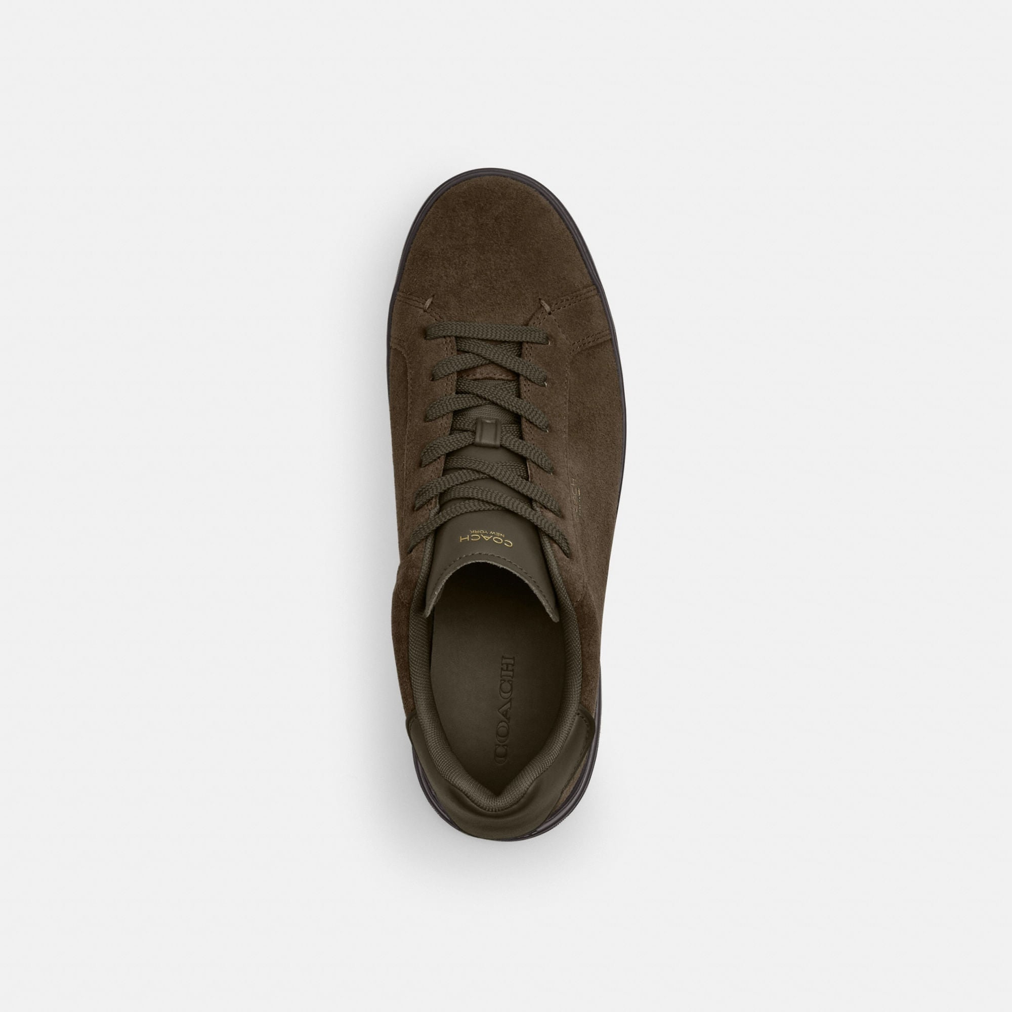 Tenis High Line Gamuza Verde Olivo Hombre