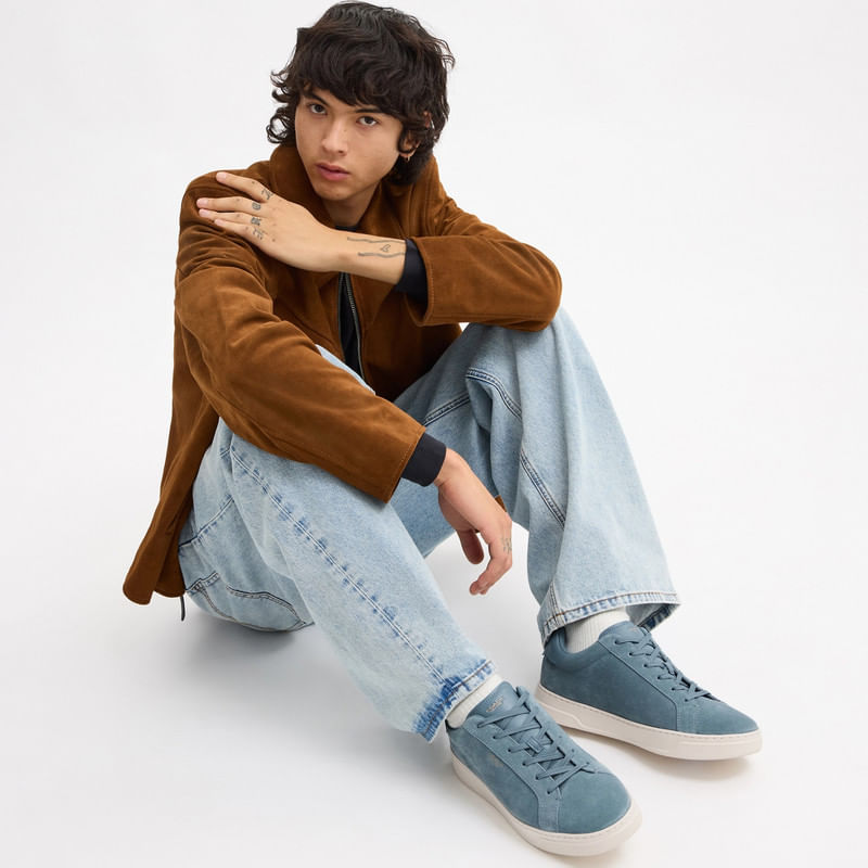 Tenis High Line Gamuza Denim Hombre