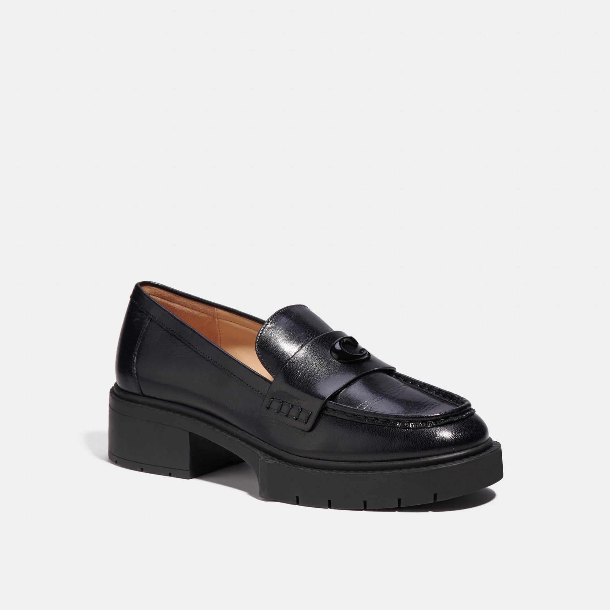 Mocasines Leah Piel Negro Mujer
