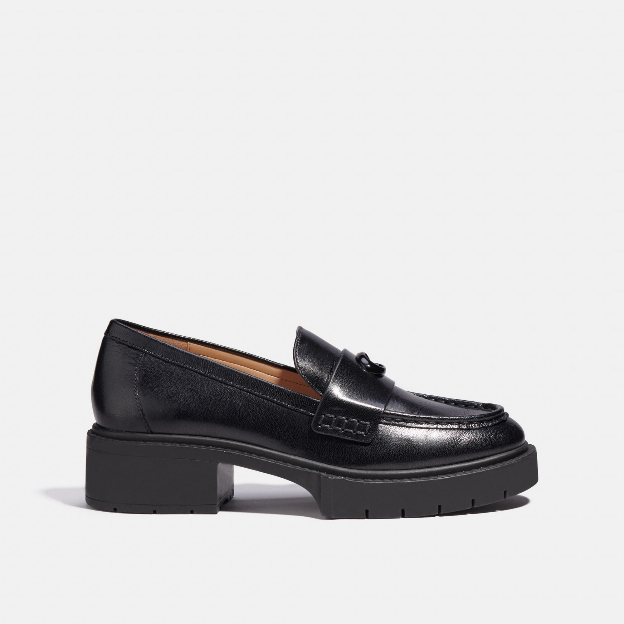 Mocasines Leah Piel Negro Mujer