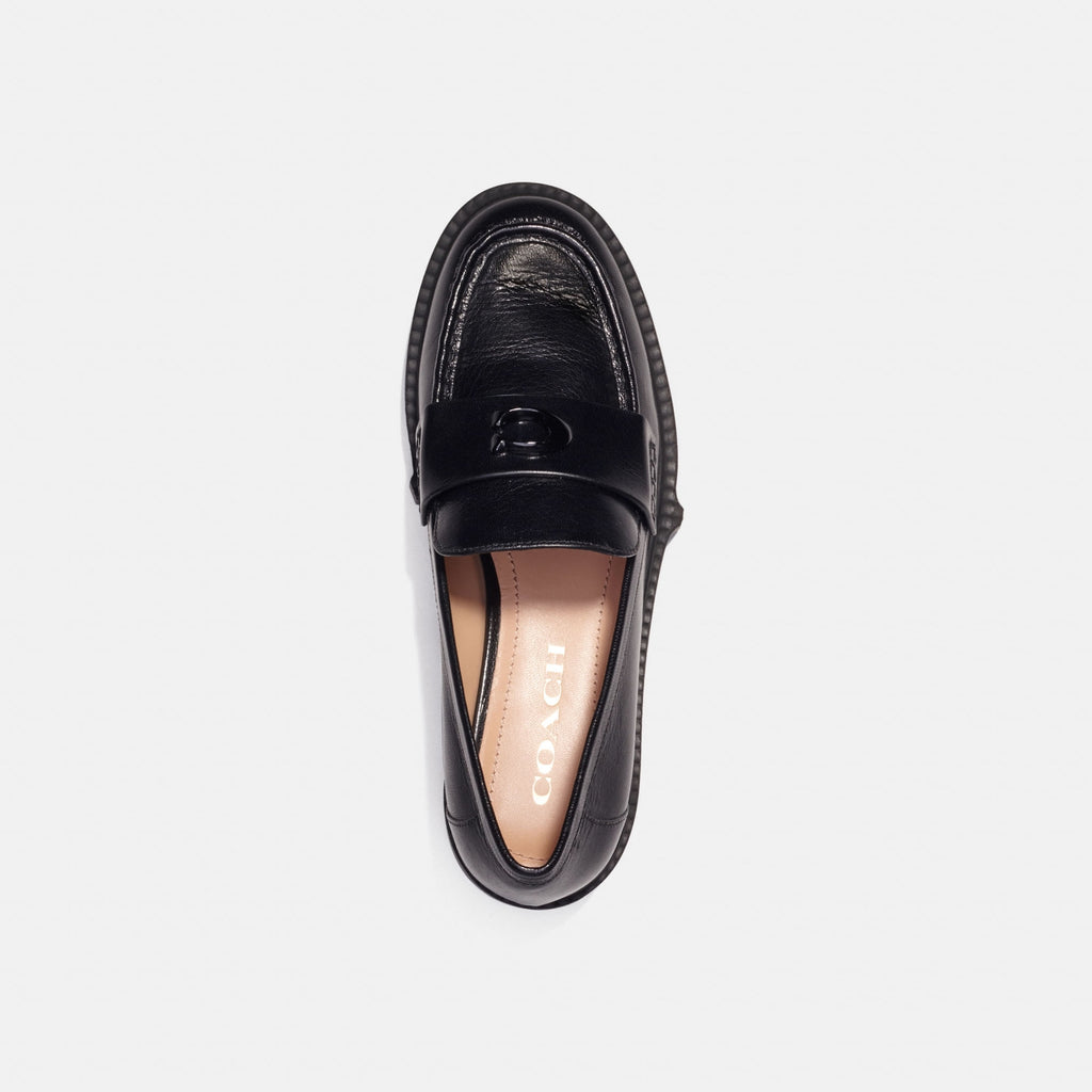 Mocasines Leah Piel Negro Mujer