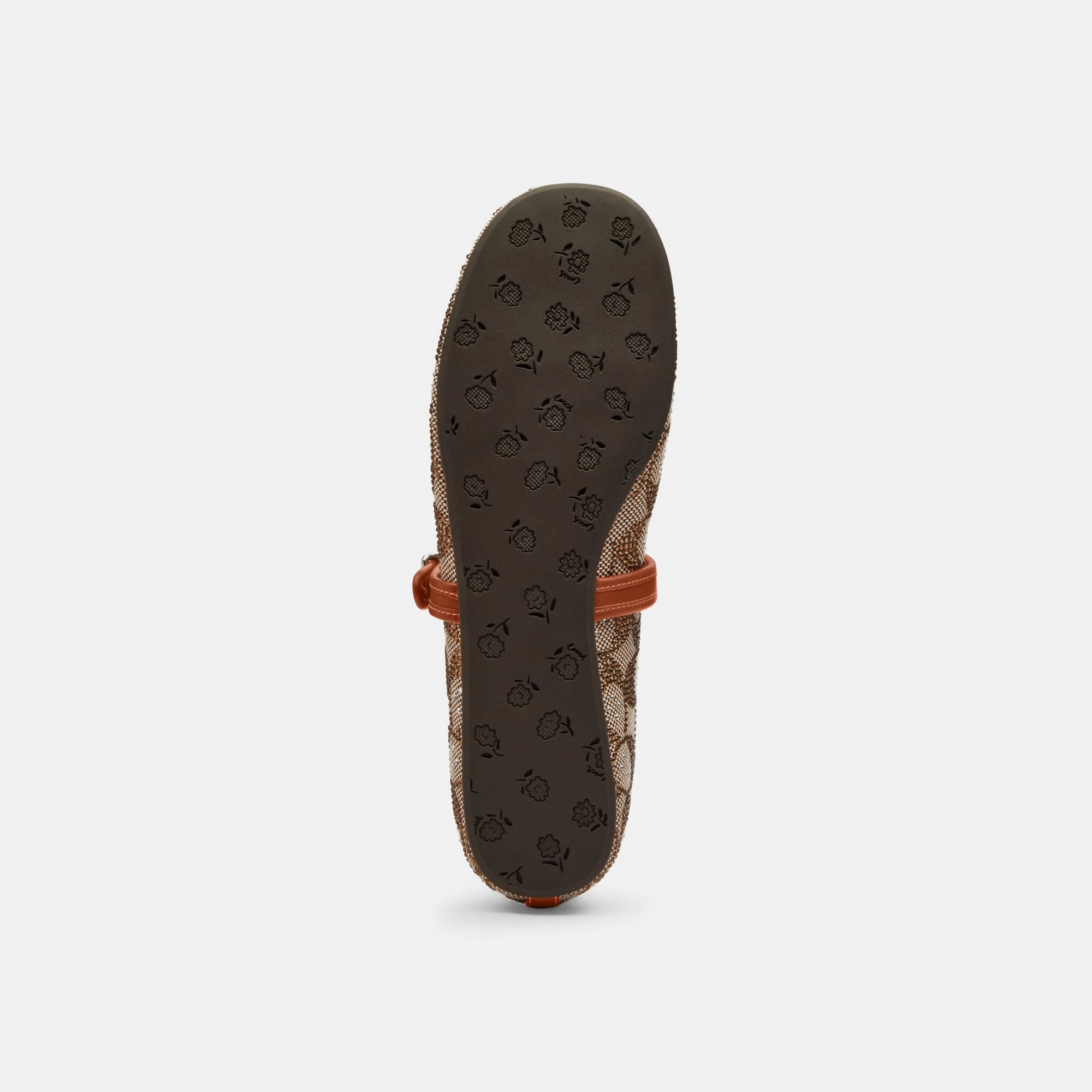 Flats Sculpted C Crystal Jacquard Café Mujer