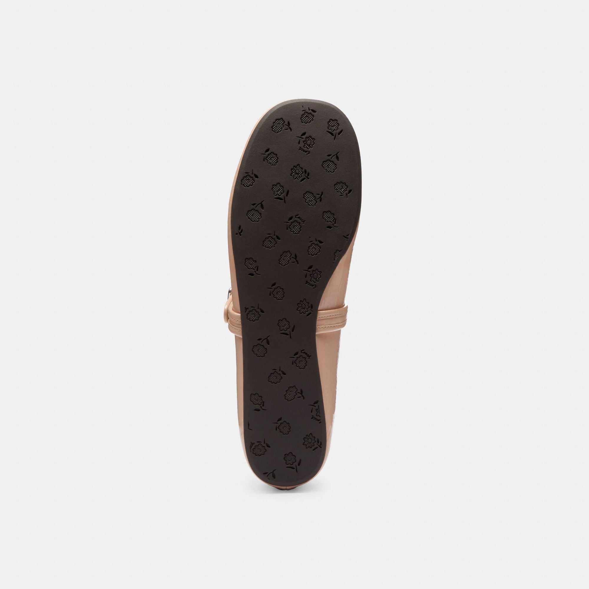 Flats Scupted Crinckle Piel Negro Mujer