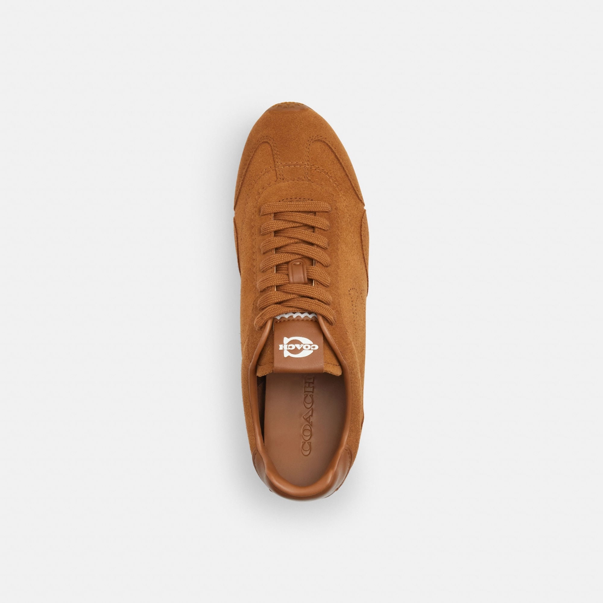 Tenis Flat Gamuza Café Mujer