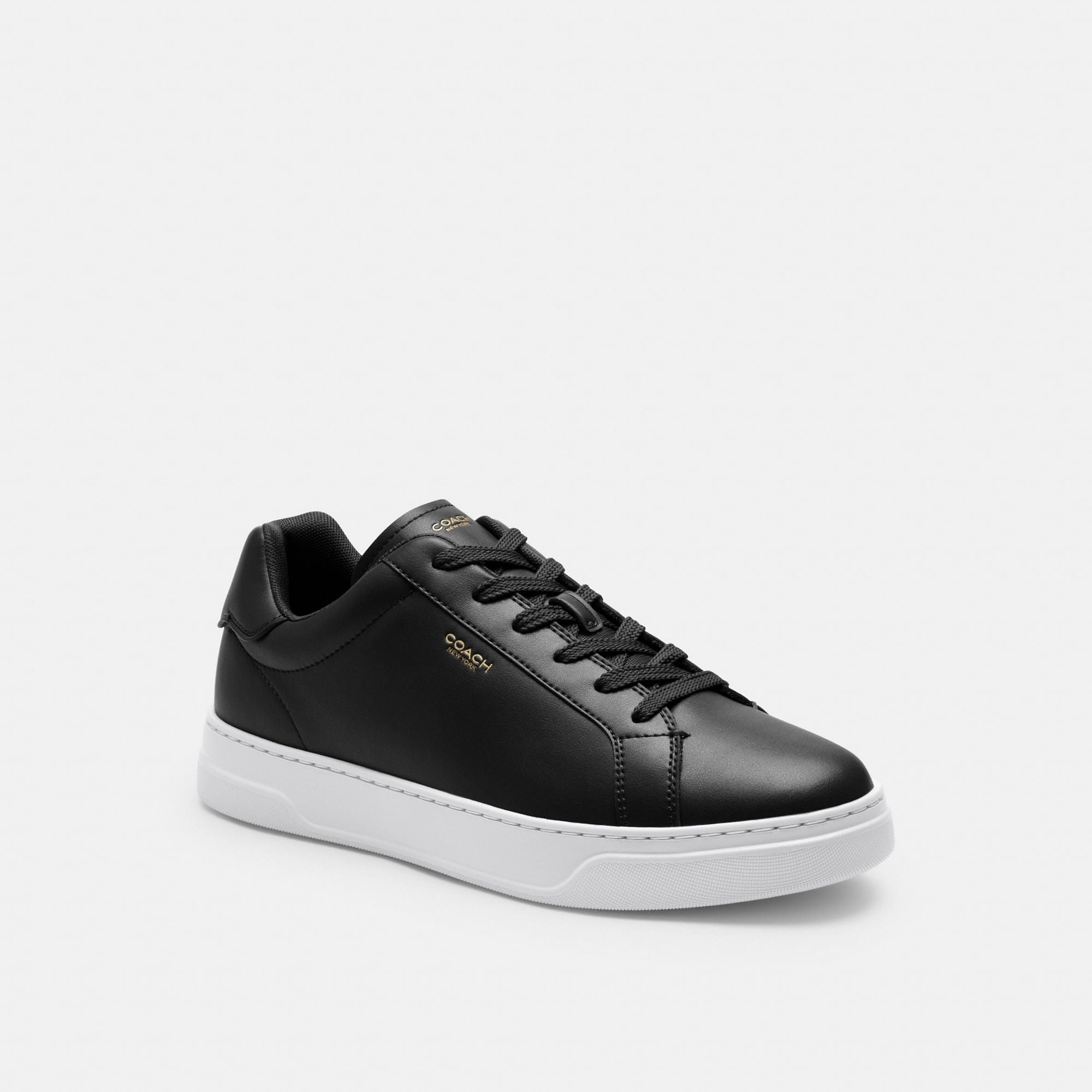 Tenis High Line Piel Negro Hombre