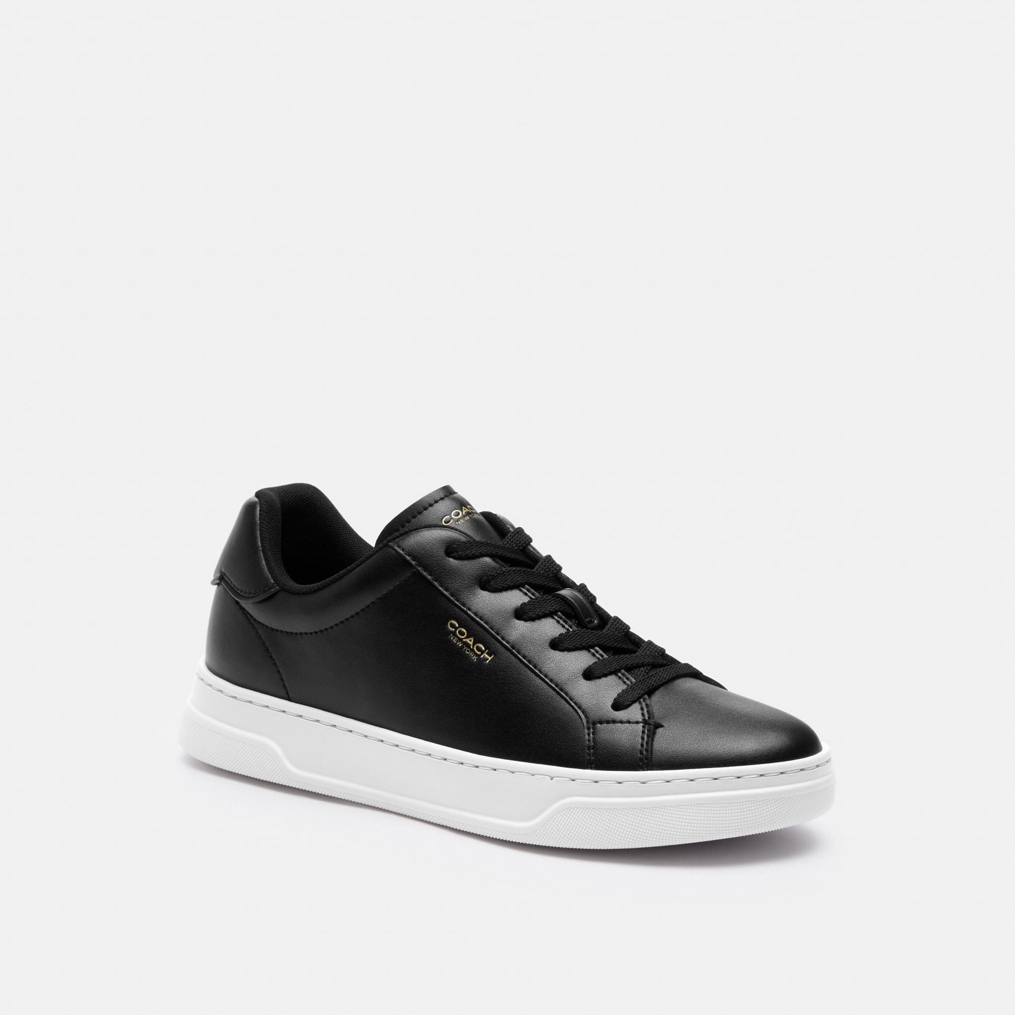 Tenis High Line Piel Negro Mujer