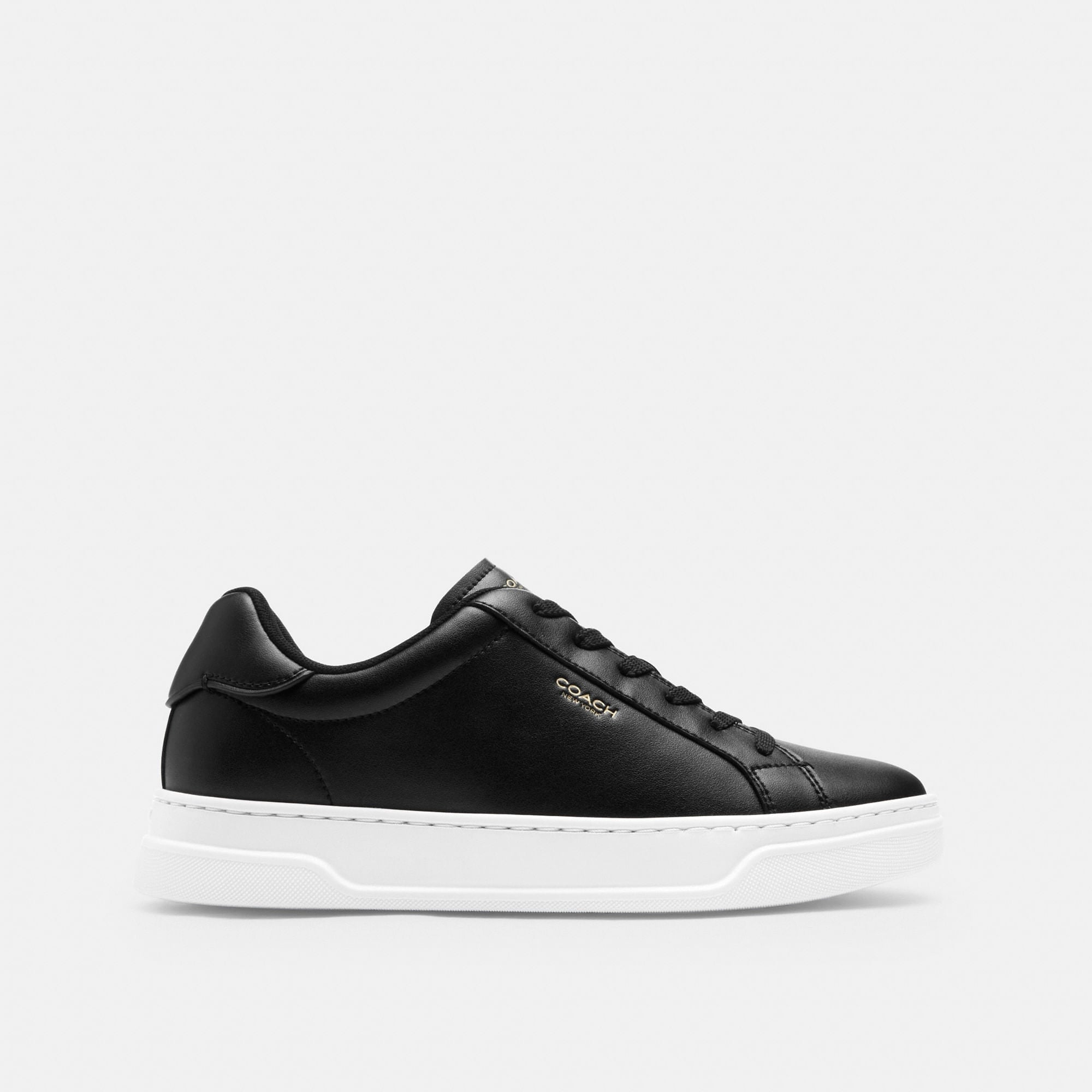 Tenis High Line Piel Negro Mujer