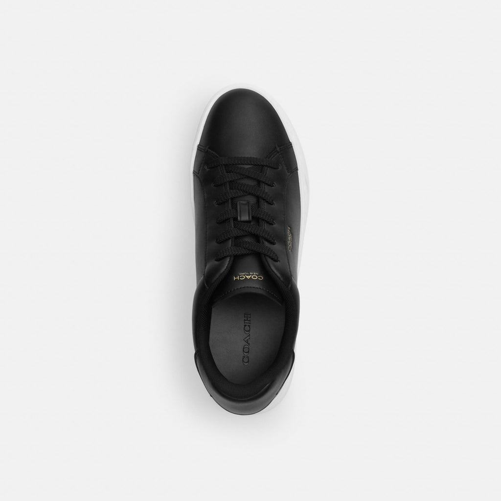 Tenis High Line Piel Negro Mujer