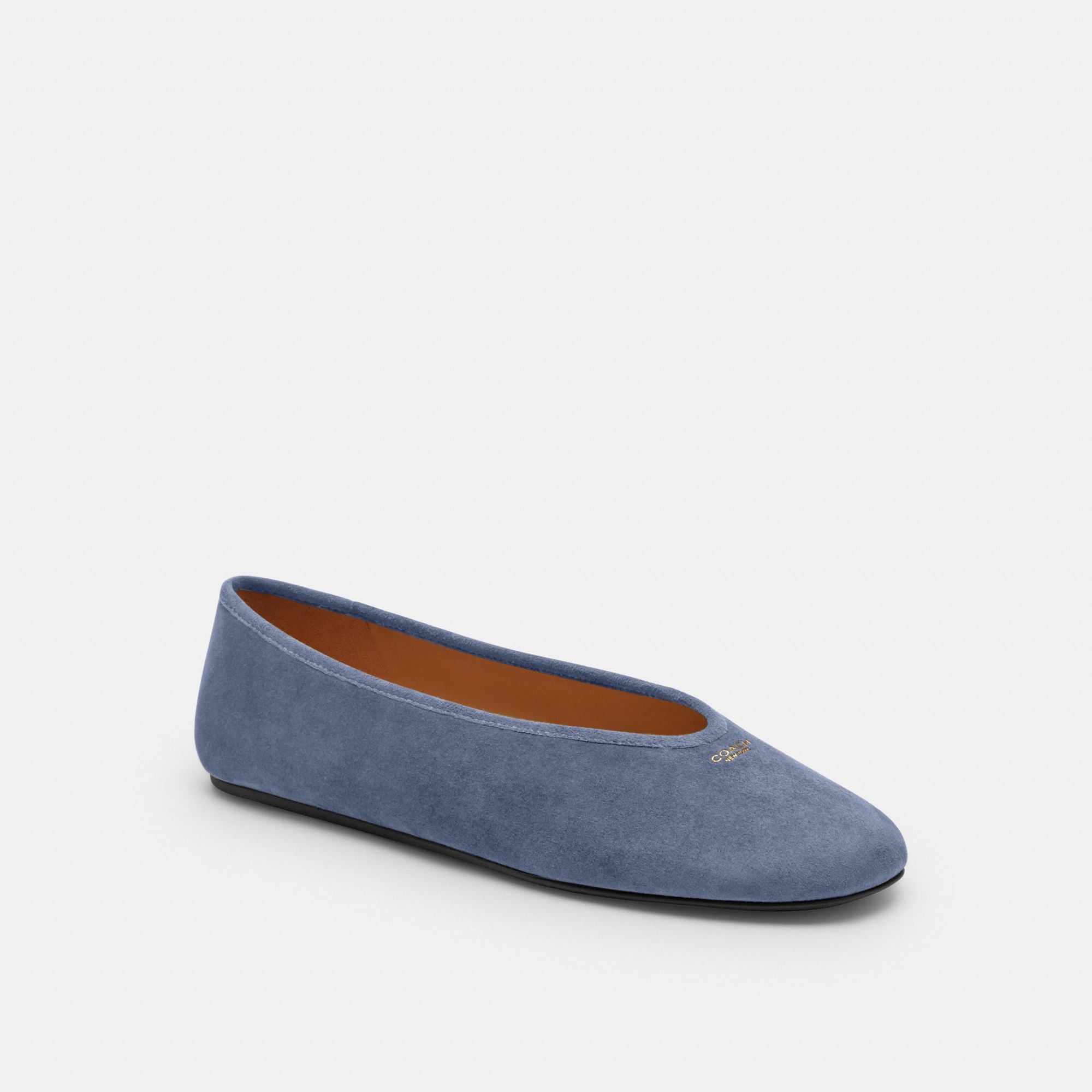 Flats Houston Gamuza Denim Mujer