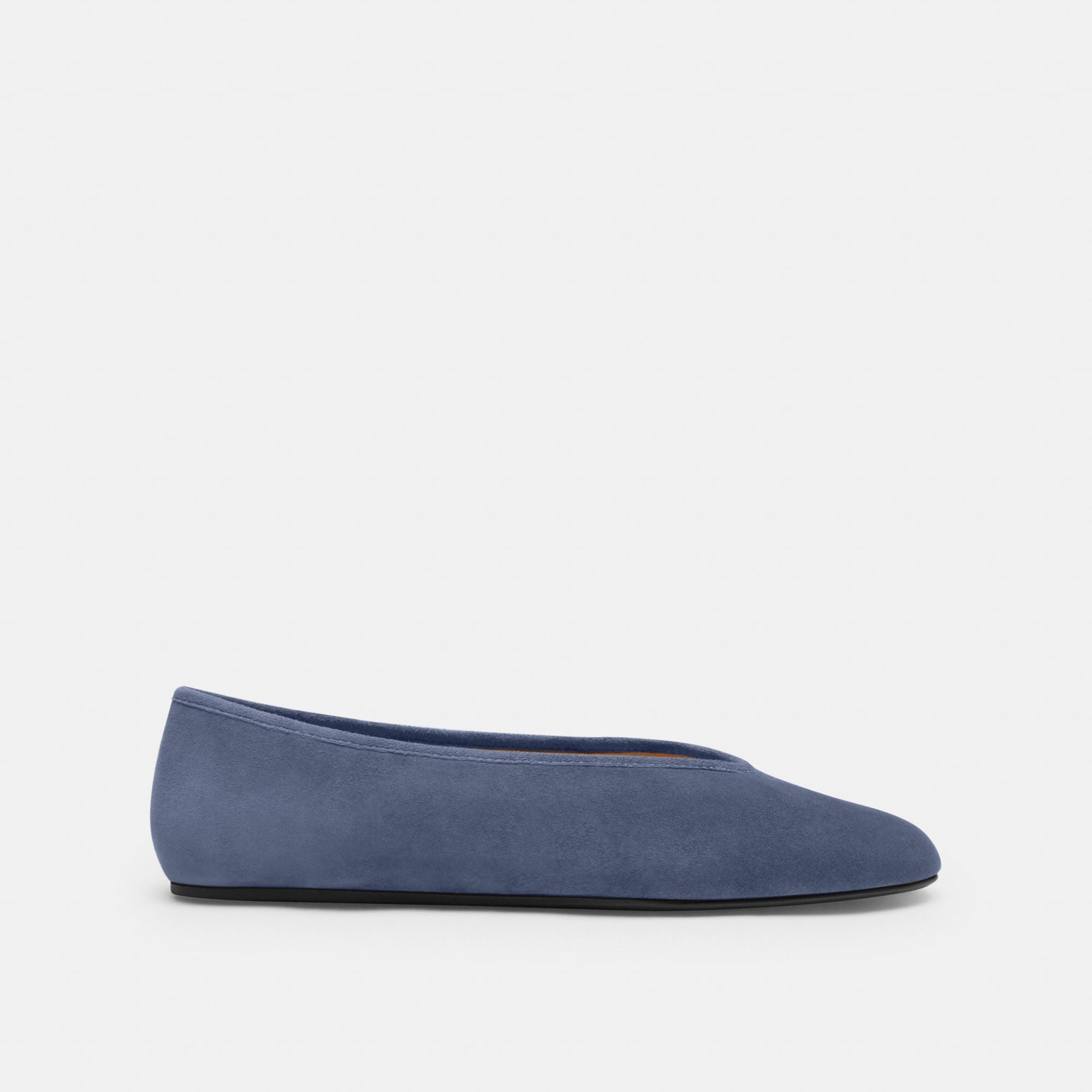 Flats Houston Gamuza Denim Mujer