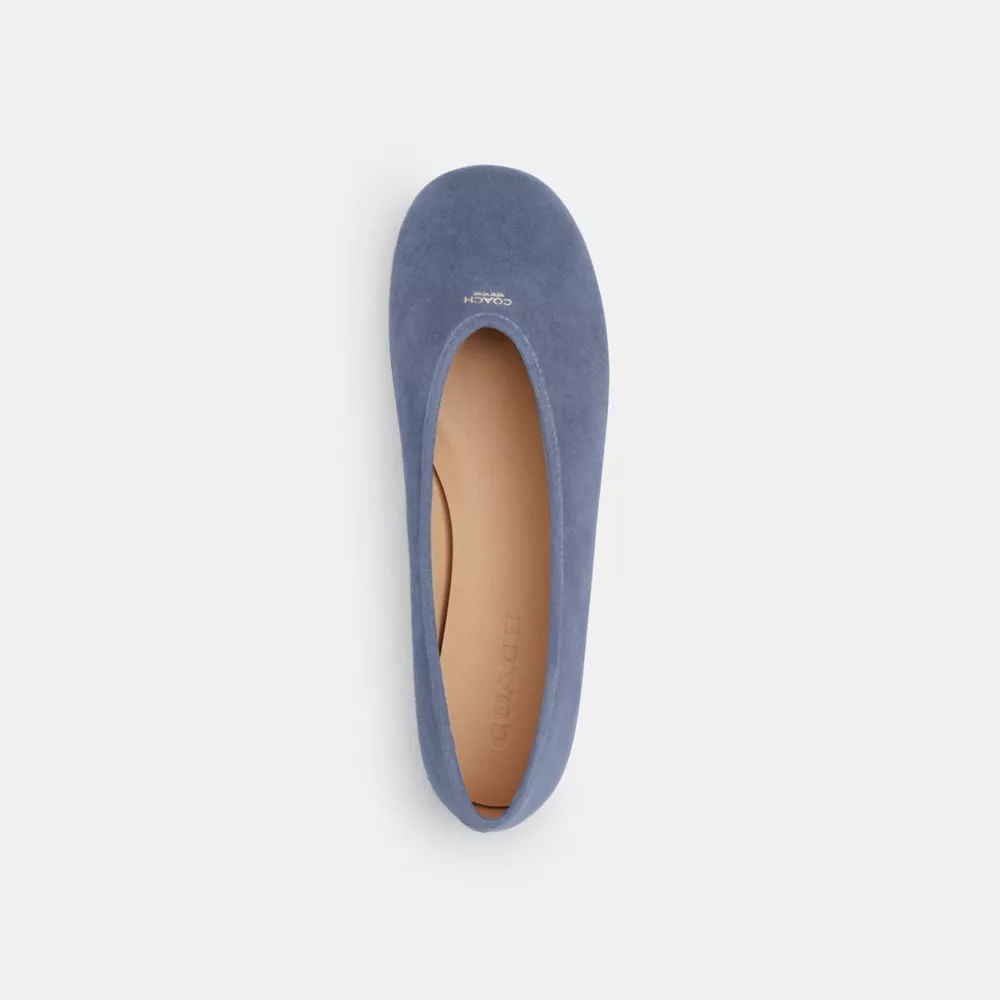 Flats Houston Gamuza Denim Mujer