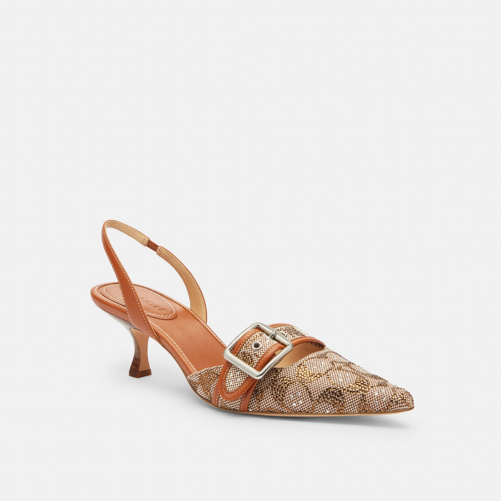 Zapatillas Margot Crystal Jaqcuard Café Mujer
