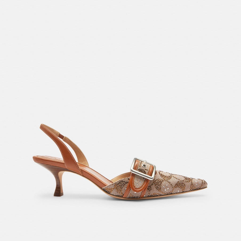 Zapatillas Margot Crystal Jaqcuard Café Mujer