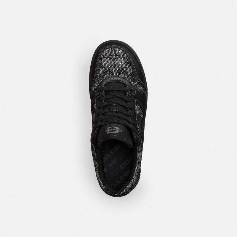 Tenis Soho Crystal Piel Negro Mujer