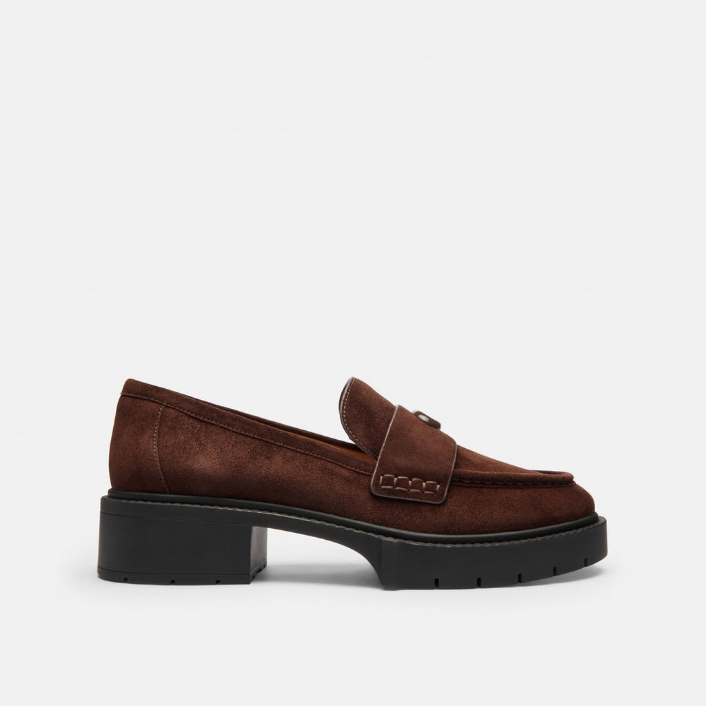 Mocasines Leah Gamuza Café Mujer