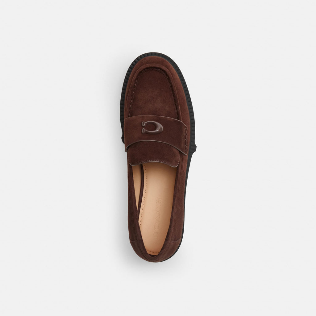 Mocasines Leah Gamuza Café Mujer
