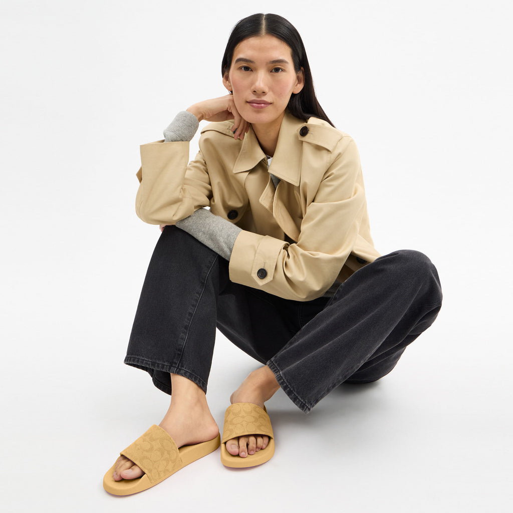 Sandalias Udele Canvas Beige Mujer