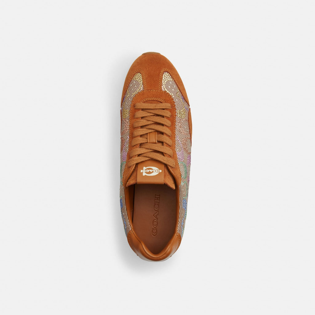Tenis Flat Gamuza Café Mujer