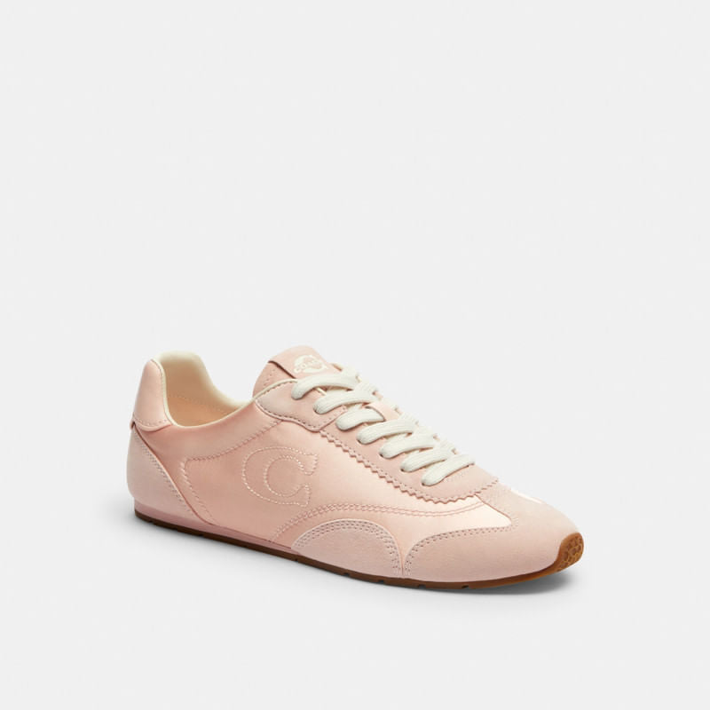 Tenis Flat Gamuza Rosa Mujer